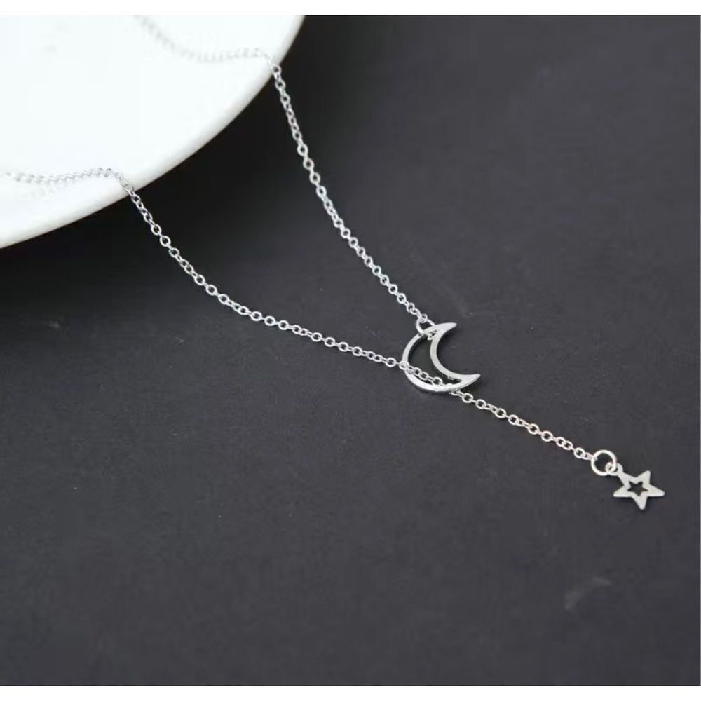 Moon Star Adjustable Boho Necklace